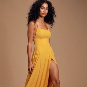 Lulu’s Dreamy Romance Backless Maxi Dress